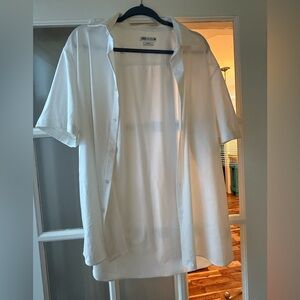 Zara Men's Classic White Button Down Shirt